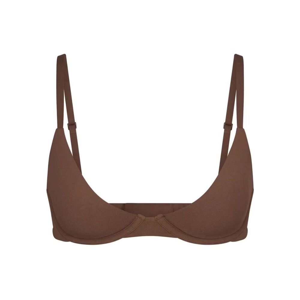 Skims Fits Everybody Scoop Plunge Bra Jasper 40DD
